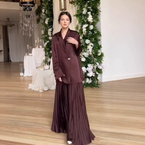 Middle East Series Women's Clothing ~ Brown Dress Set